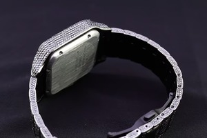 Montre mécanique en acier inoxydable avec diamants en moissanite de qualité supérieure, étanche, de fabrication indienne, pour hommes, édition limitée - Product Image 4