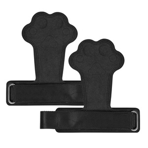 Gym Training Palm Protector Correas ajustables Antideslizante Grueso Negro Levantamiento de pesas Empuñadura - Product Image 6