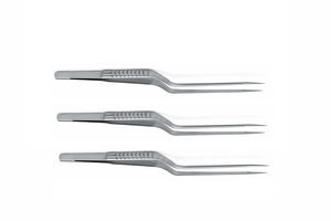 Micro Pinzas de Bayoneta con Mango Plano y Puntas Roma de 1 mm - Product Image 5