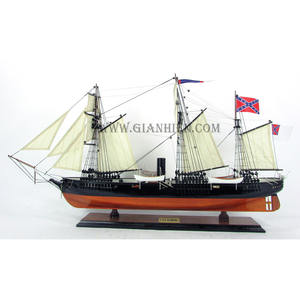 Gia Nhien Manufacturer's Custom Design ALABAMA MODEL TALL SHIP High Quality Wood <b>Decoration</b> with Home Painting Low MOQ - Product Image 1