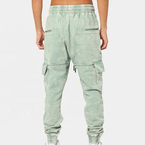 Streetwear vintage personnalisé pour hommes, Patch vieilli lavé à l'acide, Jogging complet, Teint en plaine, Motif droit d'hiver - Product Image 5