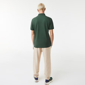 Tissé à motif uni pour polos, court, brodé Technics, évacuant l'humidité, pour hommes - Product Image 2