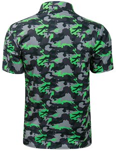 Polo avec logo personnalisé pour hommes, imprimé anti-rides, en coton, évacuation de l'humidité, tenue décontracté, uni, ODM, produit en tricot fabriqué à l'usine - Product Image 2