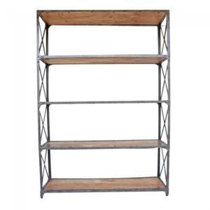 Estantería Industrial moderna de gran nivel personalizada, estantería de cubo de Metal de madera, dormitorio, sala de estar, otros espacios, venta a granel de hierro - Product Image 2