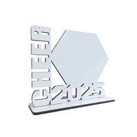 Personnalisé 2025 Senior Cheer Media Sign Cadre photo Grad 2025 Plaque avec sublimation vierge OEM Senior 2025 Technique peinte