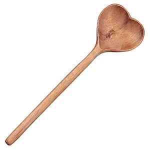 Ensemble de cuillères et de fourchettes à salade en bois classiques écologiques faites à la main, cadeau de mariage avec cuillère et fourchette en bois naturel - Product Image 2