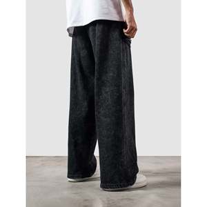 Pantalones Cargo Personalizables con Logotipo, Ligeros, 100% Algodón, Lavado a la Contracorriente, con Cremalleras, Acabado Desgastado, Estilo Holgado, Tallas XL a 6XL - Product Image 4