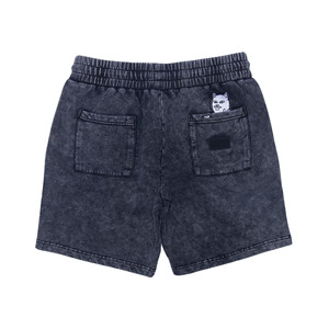 Pantalones cortos deportivos para hombre al por mayor de fabricante, pantalones cortos deportivos personalizados para gimnasio transpirables, pantalones cortos informales holgados lavados con ácido sólido - Product Image 1