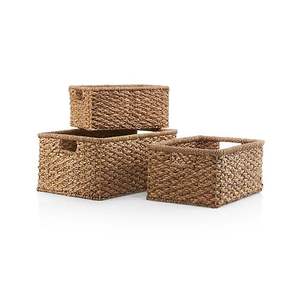 Cesta de mimbre de lujo y material puro tejido, decoración del hogar, cesta de lujo para almacenamiento de ropa más vendida - Product Image 4