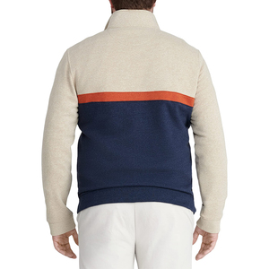 Vente en gros de sweat-shirts à manches longues pour hommes pulls à manches longues avec demi-fermeture éclair pull col à capuche pour homme sweat-shirt basics - Product Image 3