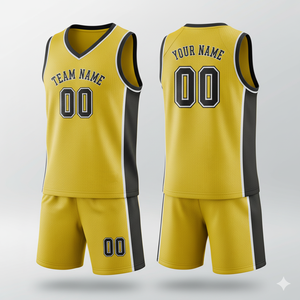 Custom Sublimation Printed Basketball Uniform <b>Set</b>-Reversible Jersey and Shorts Quick Dry 100% Polyester - Product Image 2