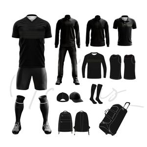 Nouvelle conception, maillot de football de haute qualité, short, ensemble uniforme, impression numérique personnalisée, polyester/coton, léger, respirant - Product Image 4
