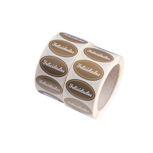 Étiquettes Felicidades en Encre Dorée 3x5cm 1000pcs B2B - Product Image 1