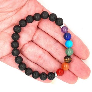 Indian Supplier of Seven Chakra <b>Healing</b> Crystal Bracelet for Meditation and Protection Available at Factory Price - Product Image 1