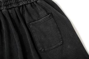 กางเกงขาสั้นผ้าเฟรนช์เทอร์รี่โพลีเอสเตอร์ 100% ล้างสีแบบแอซิดวอช สำหรับผู้ชาย รุ่นใหม่ล่าสุด ปรับแต่งได้ สไตล์วินเทจ ฮิปสเตอร์ ตาข่าย ระบายอากาศ - Product Image 2