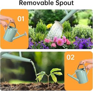 Arrosoir classique en métal, indispensable pour le jardin, arrosoir en métal robuste pour de belles fleurs - Product Image 4