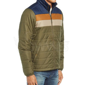 Chaqueta Acolchada Profesional para Hombre, Corte Ajustado, Informal, de Algodón, para Invierno, Opciones de Lona Personalizables, Estilo Urbano, Letras de Cuero - Product Image 4