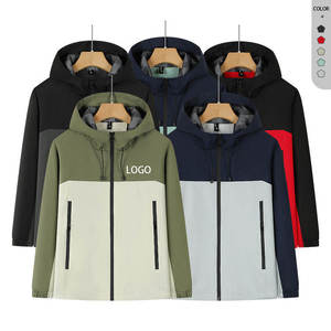 Chaqueta con Capucha Casual de Invierno para Hombre, Logotipo Personalizado, Cremallera, Poliéster Impermeable, Cortavientos, Algodón, para Senderismo al Aire Libre, Talla Grande - Product Image 1