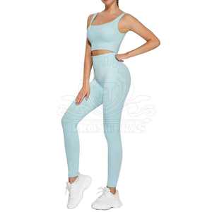 Ropa deportiva de la mejor calidad, conjunto de Yoga para mujer, conjunto de Yoga hecho a medida para mujer, conjunto de Yoga resistente para mujer - Product Image 2