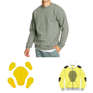 Sudadera Deportiva para Motocicleta con Protección Nivel 2 CE, Impermeable, Resistente al Viento, con Serigrafía, Tejido de 400g, Algodón y Felpa - Product Image 2