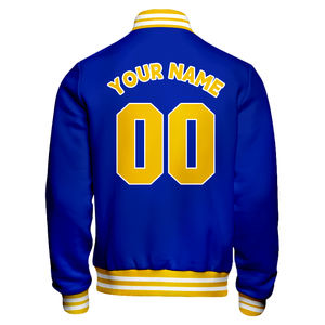 Blouson universitaire homme personnalisé avec logo OEM, respirant, 100 % coton, style baseball, coupe régulière, imprimé en relief, col montant, style urbain - Product Image 6