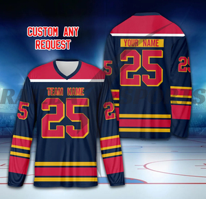 2025 Premium Quality Factory Wholesale Custom Breathable Printed Ice Hockey Uniforms Set Customized Design Team <b>Name</b> 100% - Product Image 5