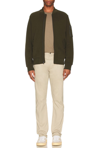 2025 <b>Men's</b> Olive Canvas Double Knit Breathable Winter Bomber <b>Jacket</b> OEM Service Custom Design - Product Image 5