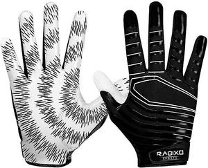 Gants de football professionnels pour adultes, en Spandex/Polyester, couleur et logo personnalisables, dernier design, respirants et résistants - Product Image 2