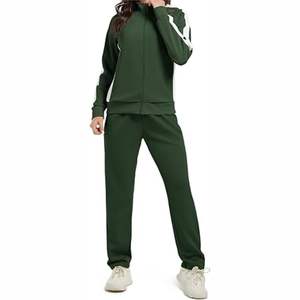 Ensemble de survêtement pour femme avec capuche, taille plus, logo personnalisé, vente en gros, sweat-shirts, pantalons de jogging, sport, course à pied, salle de sport, entraînement - Product Image 1