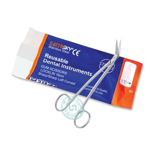 Iris 11.5cm Curved Surgical Dental Scissors Stainless Steel AISI 420 Sharp/Sharp Manual Powered Dental Instruments - Product Image 5
