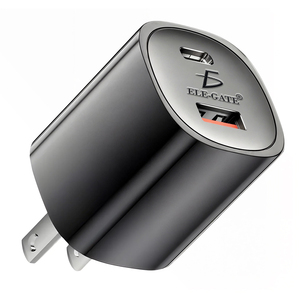 Caricabatterie Rapido Dual-Interface USB-A USB-C 5V Certificato RoHS FCC con Sorgente Luminosa LED Compatibile con Prese US UK AU EU per Computer - Product Image 3