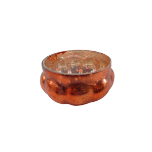 Bougeoir en verre de couleur orange antique pour la maison, le mariage et la décoration de la maison. - Product Image 1