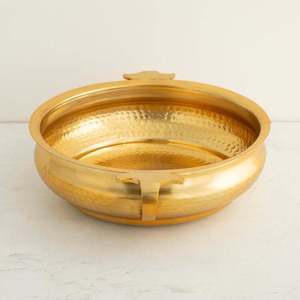 ชุด urli ทองเหลืองชุดตกแต่งบ้านและงานแต่งงานทำจากทองเหลืองดีไซน์แบบโบราณของอินเดีย - Product Image 2