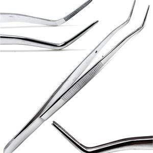 Pinces chirurgicales dentaires manuelles en acier inoxydable avec pointes angulées, certifiées CE, forceps médicaux de classe I, Narham Enterprises - Product Image 6