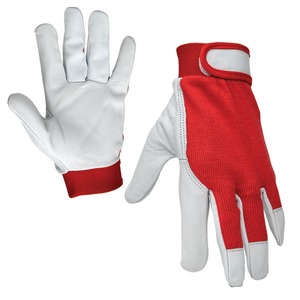 Gants de travail en cuir respirants avec ajustement extensible et éléments réfléchissants pour la conduite nocturne, logo personnalisé pour la marque d'entreprise - Product Image 2
