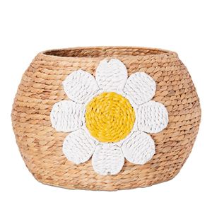 Best Seller Daisy Round Natural <b>Basket</b> for Kids <b>Nursery</b> Room Decor Wholesale Price - Product Image 1