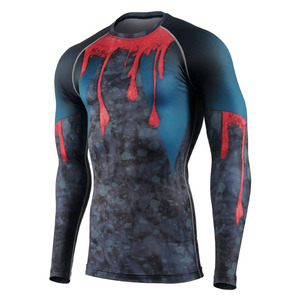 Maillot de compression sublimé à manches longues, Rashguard BJJ, design sublimé, vente chaude - Product Image 1
