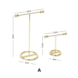 Soporte de aretes de oro simple, soporte de joyería elegante para aros de tachuelas y colgantes, ideal para mesa de tocador y decoración de vestidor - Product Image 6