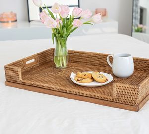 ถาดเสิร์ฟหวายพร้อมขาตั้งสำหรับงานเลี้ยงโต๊ะอาหาร - Product Image 3