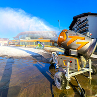 Canon à neige intelligent sur roues 380V T7, longue portée de pulvérisation pour station de ski