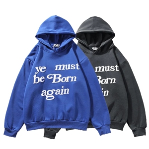 Vente en gros de sweats à capuche unisexe personnalisés de haute qualité 3D moussant impression sérigraphiée de lettres tissu polaire épais en coton XS taille ODM - Product Image 6