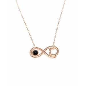 Collier pendentif infini en argent sterling 925 rose pour les occasions de cadeaux - Product Image 4