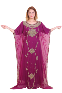 Modern Moroccan Islamic <b>Kaftan</b> for <b>Women</b> Long Floor-Length Beach <b>Dress</b> with Breathyable Long Sleeve ODM Supply - Product Image 4
