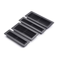 Évent HVAC 4 pouces à 10 pouces évent de registre de plancher en métal