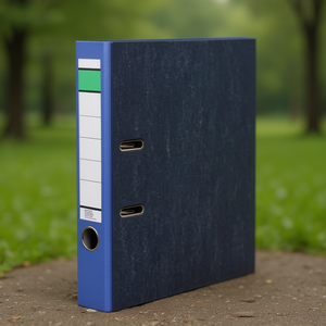 NEUTRAL GOODS 50mm DIN A4 Recycled <b>Paper</b> Folder Blue <b>File</b> Folder - Product Image 3