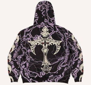 Sweat à capuche pour homme personnalisé, lavage à l'acide, 100% coton, respirant, couleur unie, logo personnalisé et options multicolores - Product Image 6