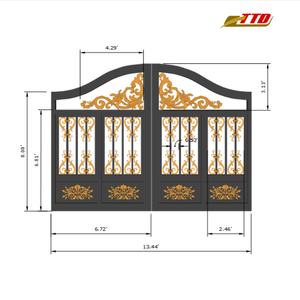 Portes en fer de l'entrée principale Conceptions artisanales pour les maisons traditionnelles et contemporaines fabriquées au Vietnam, du Vietnam - Product Image 6