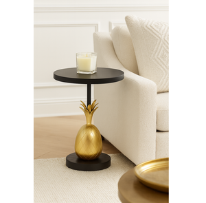 Buddha Impex Tendance Design moderne et élégant Finition dorée Table d'appoint en métal de luxe pour hôtels Bureau Réception - Product Image 1