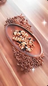 TOP <b>WOODEN</b> PRINTED TRAY BEST QUALITY <b>CARVED</b> Available square Shape and India Handicraft best Sample Hot <b>Sale</b> - Product Image 6