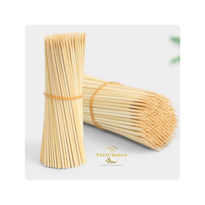 Brochettes en bambou écologiques de style minimaliste au meilleur prix, charbon de bois, 40 mm-50 cm, résistantes à la chaleur, faciles à nettoyer, saines, pour barbecue en plein air - Product Image 1